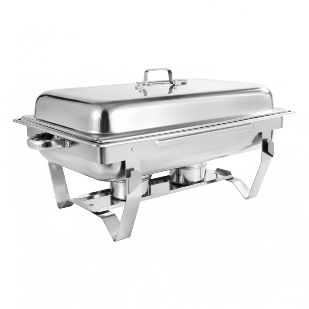 Rechaud Profissional Inox 12L com 1, 2 ou 3 Divisórias